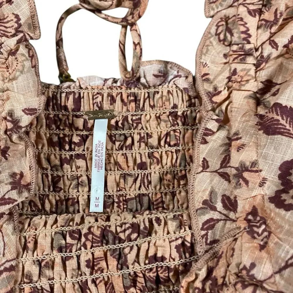 Free People Smocked Mini Dress - M